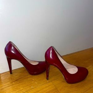 Vince Camuto Red Patent Leather Pumps